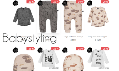 BabyStyling tot 50% SALE